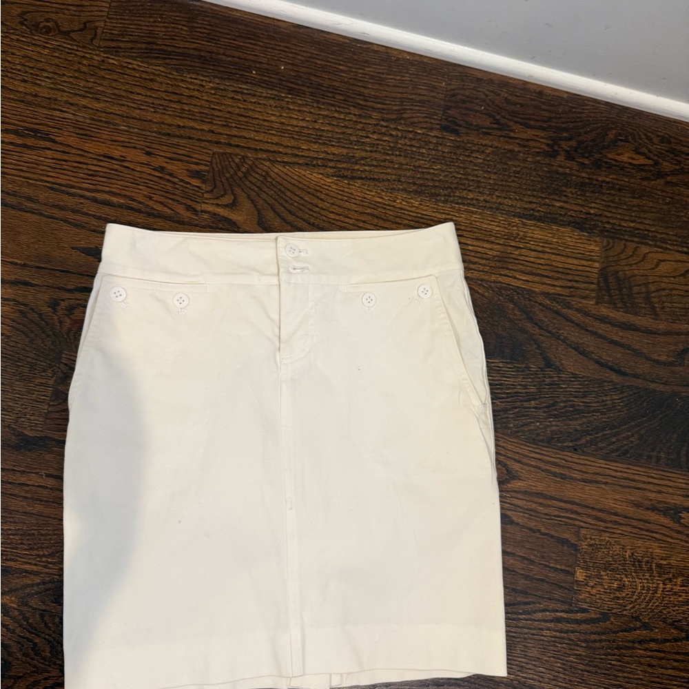 Lauren Ralph Lauren Cream Mini Skirt